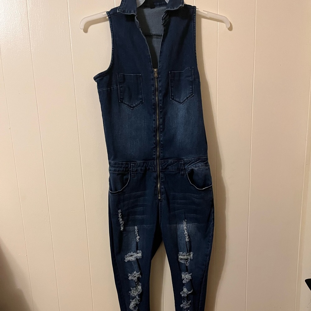 Jump to it Denim Jumpsuit!